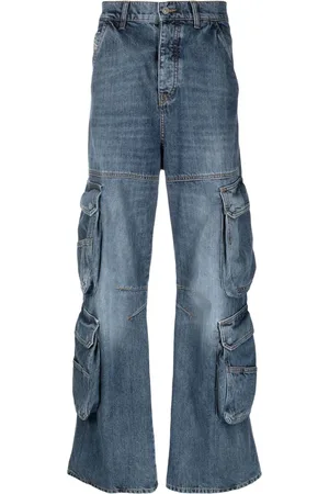 Diesel Cargo-jeans med mellemhøj talje