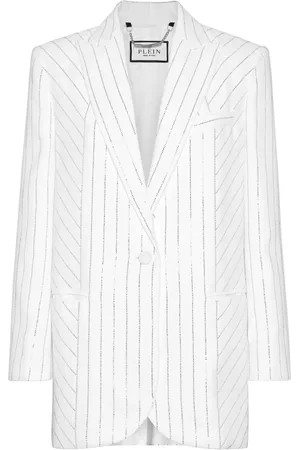 Philipp Plein Cady blazer med krystal-nålestriber