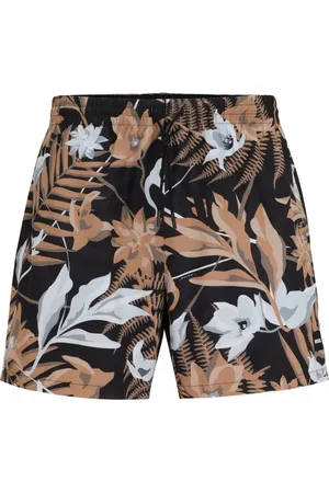 HUGO BOSS Badeshorts med tropisk tryk