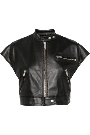 Halfboy Cropped kortærmet bikerjakke