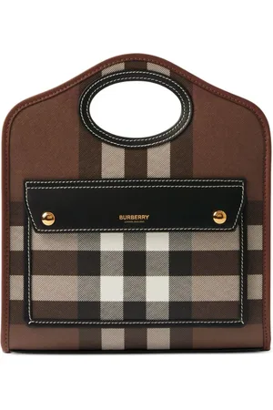 Burberry Lille ternet tote i læder