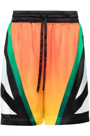 Casablanca Casa Moto Sport shorts i silke