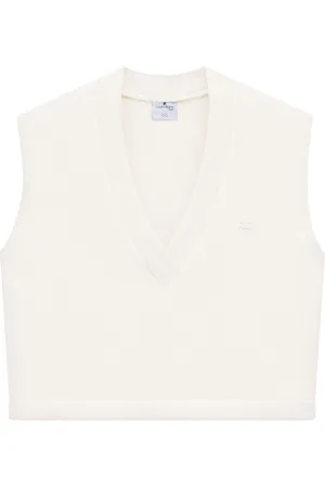 Courrèges Varsity vest med logoapplikation