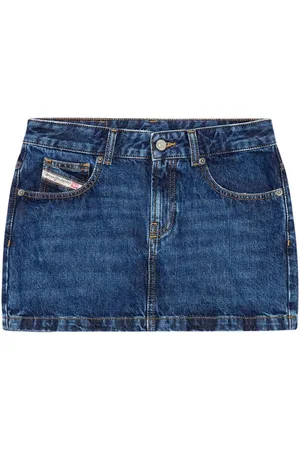 Diesel Kort De-Ron denimnederdel med lav talje
