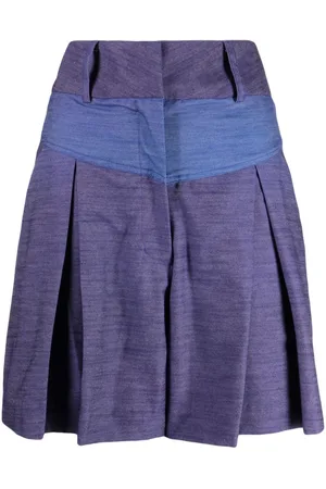 Bambah Plisserede Ocean hørshorts