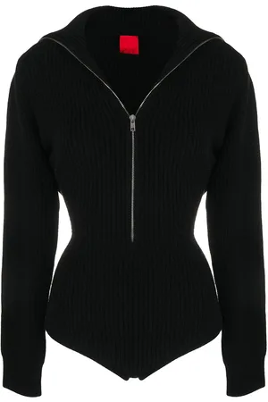 Cashmere In Love Ribstrikket bodysuit med høj hals