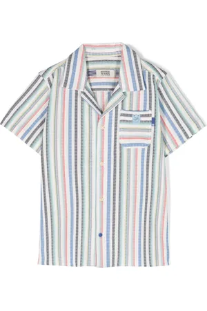 Scotch&Soda Skjorte med camp-krave og striber