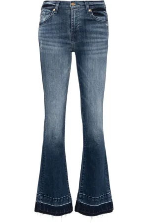 7 for all Mankind Tailorless jeans med bootcut-snit og mellemhøj talje