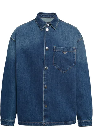 Prada Denimskjorte med logoplade