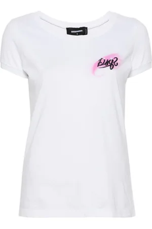 Dsquared2 Scoop T-shirt med logotryk