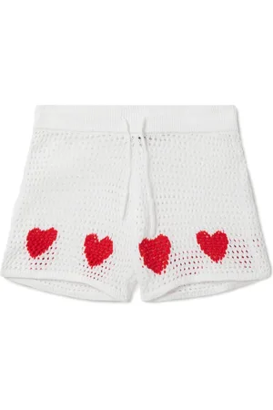 Stella McCartney Hæklede shorts med hjertemotiv