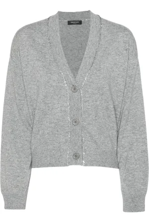Fabiana Filippi Cardigan i jomfruuld med pailletter