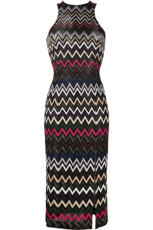 Missoni Zigzag-vævet midi-kjole