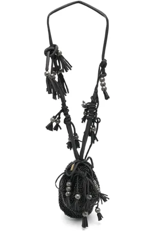 Nannacay Courtney crossbody-taske med perleudsmykning
