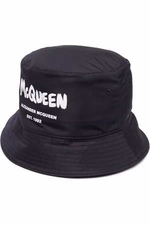 Alexander McQueen Bøllehat med logotryk