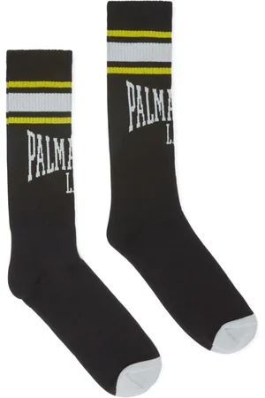 Palm Angels College strømper i intarsiastrik med logo