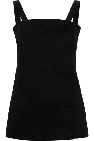 Fabiana Filippi Bluse med firkantet hals og knapper
