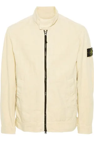 Stone Island Jakke i hørblanding med kompasmærke