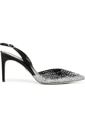 RENE CAOVILLA Jackie 70mm pumps med krystaludsmykning