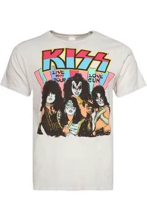 Madeworn T-shirt i bomuld med grafisk Kiss-tryk