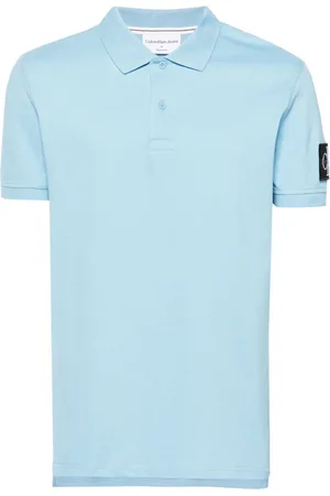 Calvin Klein Polo i piqué med logomærke