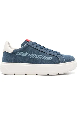 Moschino Kraftige sneakers i denim