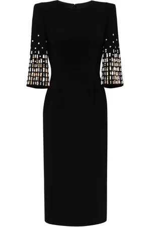 Jenny Packham Mellemlang Highball Queen kjole med krystaludsmykning