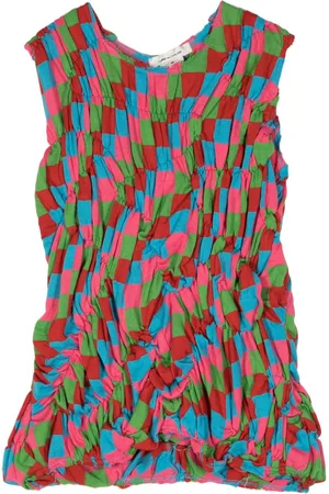 Comme des Garçons Ternet top i tweed med ruche