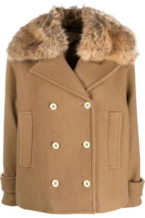 Michael Kors Dobbeltradet peacoat-frakke