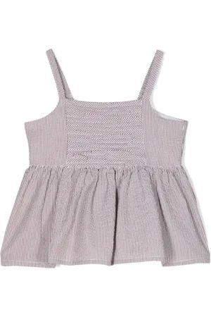 Il gufo Stribet seersucker-tanktop