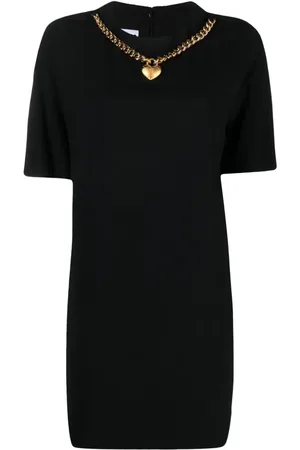 Moschino Kort kjole i kraftig crepe