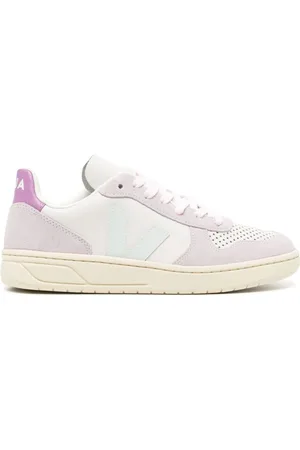 Veja V-10 sneakers i læder med paneler
