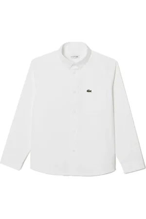 Lacoste Langærmet skjorte med logoapplikation