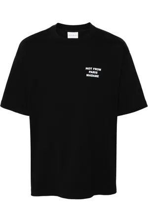 Drôle de Monsieur T-shirt med slogantryk