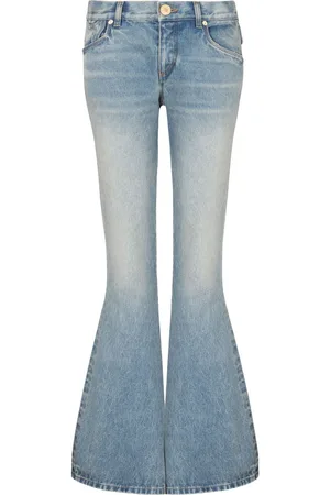 Balmain Western bootcut-jeans med lav talje