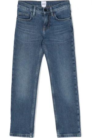 HUGO BOSS Logoprægede jeans med lige ben