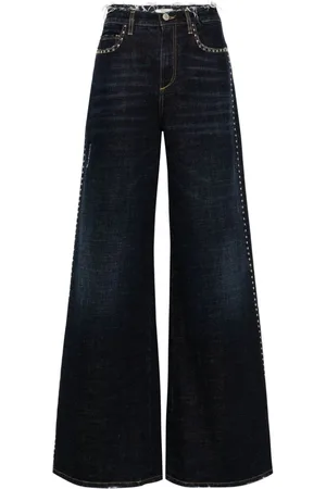 Dorothee Schumacher Jeans med brede ben og nitteudsmykning