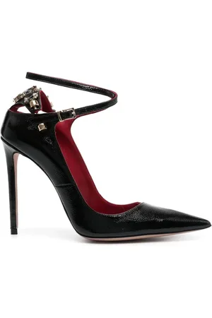 HARDOT 120mm spidse pumps med ædelstensudsmykning