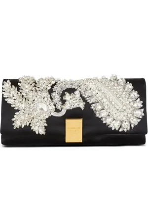 Balmain 1945 Soft clutch med broderi