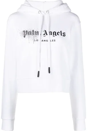 Palm Angels Hættetrøje med rhinstensudmykket logotryk