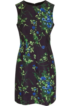 Carolina Herrera Kjole med blomstertryk