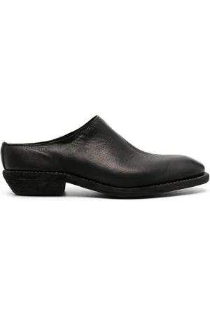 GUIDI Slip-on mules i læder