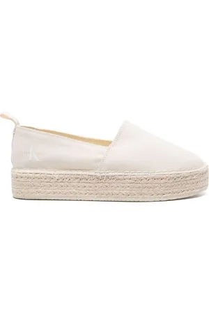 Calvin Klein 35 mm espadriller med plateausål og logotryk