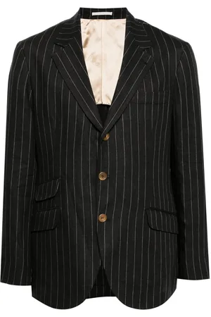 Brunello Cucinelli Nålestribet uldblazer