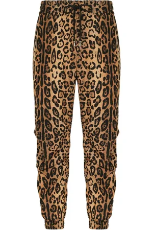 Dolce & Gabbana Joggingbukser med leopardtryk