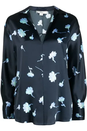 Vince Silkebluse med blomstertryk