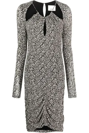 Isabel Marant Logane midi-kjole med udskæringsdetalje