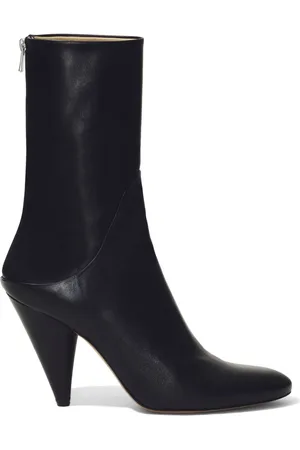 Proenza Schouler Cone 85mm leather ankle boots
