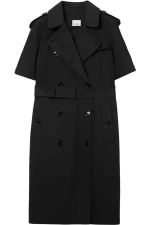 Burberry Kortærmet trenchcoat-kjole med bælte