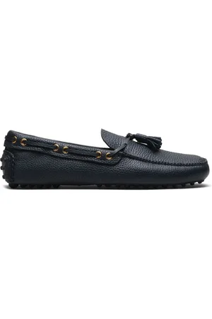 CAR SHOE Sko i læder med kvastdetalje